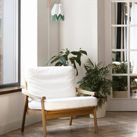 Orikomi de Parede Branco com Risca Floresta