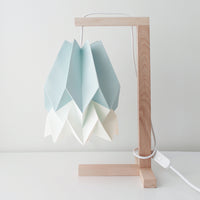 Orikomi Table Lamp Mint Blue with Polar White Stripe