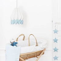 Orikomi Branco com Risca Azul