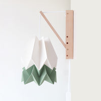 Orikomi de Parede Branco com Risca Floresta