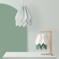 Orikomi de Mesa Branco com Risca Floresta