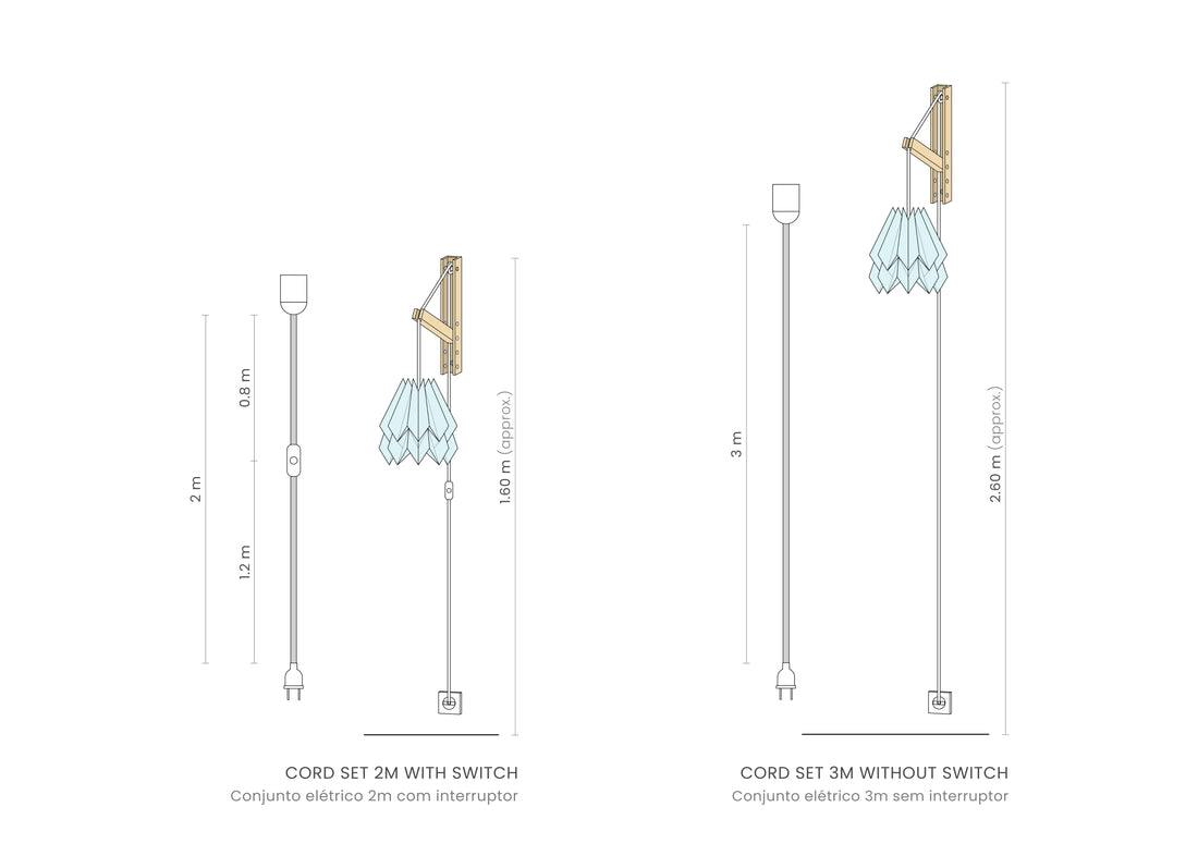 Orikomi Wall Lamp Plain Mint Blue