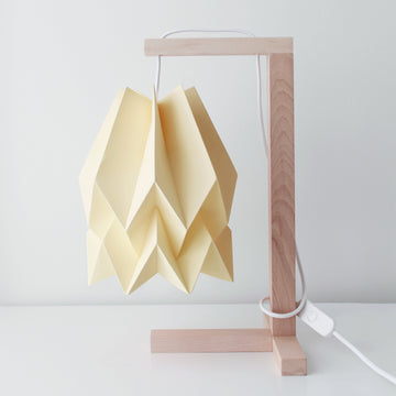 Orikomi Table Lamp Plain Pale Yellow