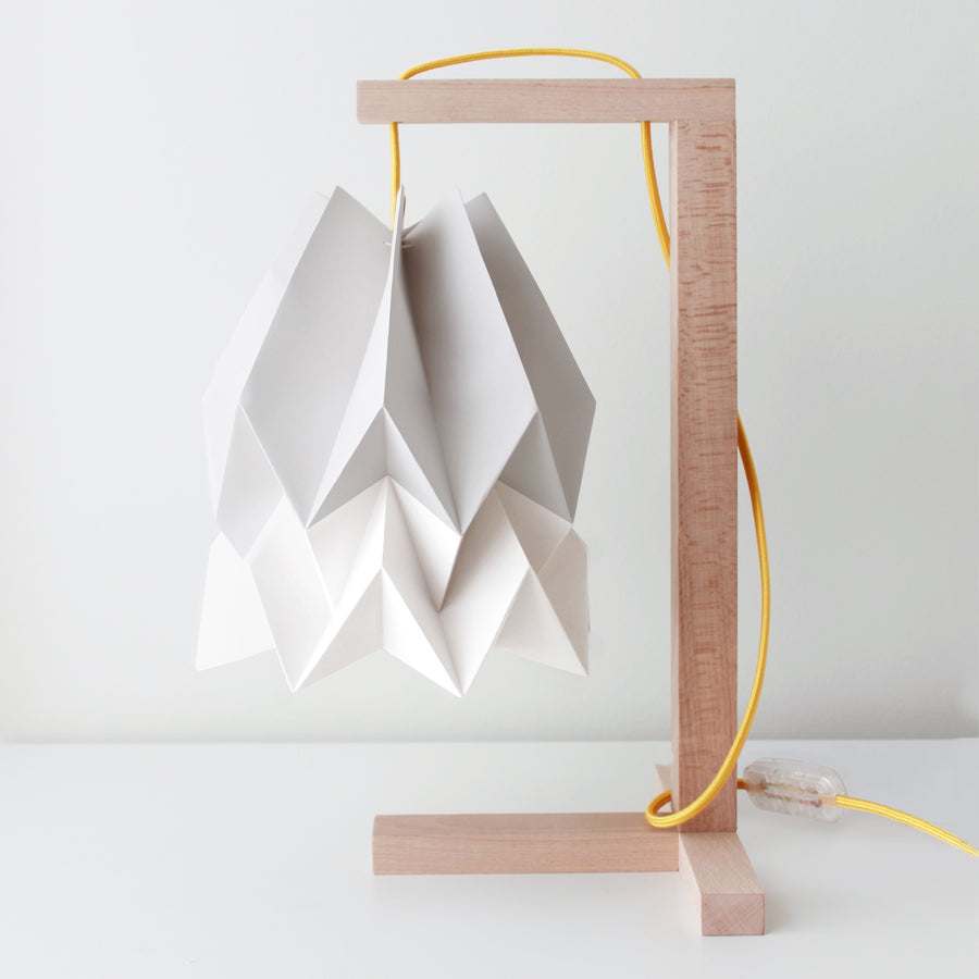 Orikomi Table Lamp Light Grey with Polar White Stripe