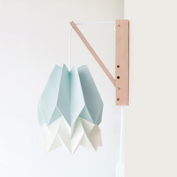 Orikomi Wall Lamp Mint Blue with Polar White Stripe