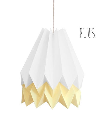 Orikomi PLUS Polar White with Pale Yellow Stripe