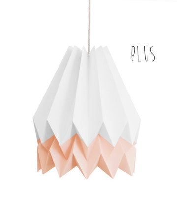 Orikomi PLUS Polar White with Pastel Pink Stripe