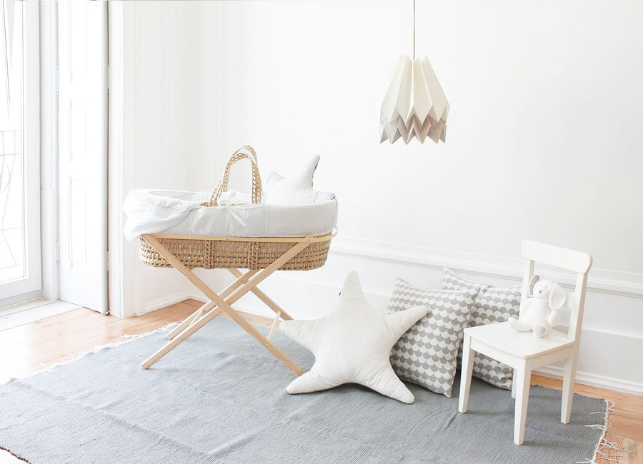 Orikomi Polar White with Light Grey Stripe
