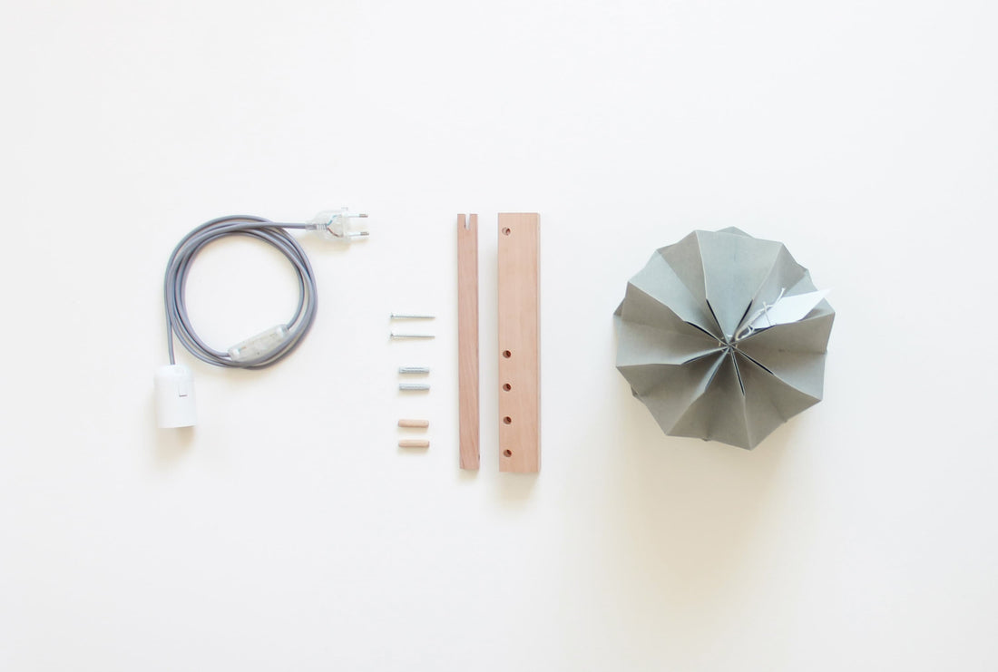 Orikomi Wall Lamp Plain Mint Blue