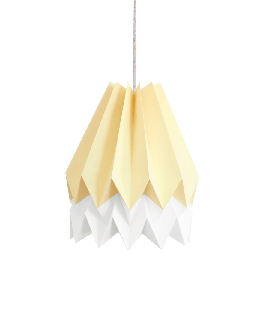 Orikomi Pale Yellow with Polar White Stripe